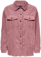 Only - ONLBITTEN CORD SHACKET PNT NOOS - Veste mi-saison - Femme - vieux rose