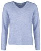 Only - ONLCamilla V-Neck - Pull tricoté - Femme - bleu clair