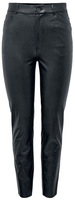 Only - ONLEMILY HW ST ANK FAUX - Pantalon imitation cuir - Femme - noir