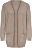 Only - ONLLESLY L/S OPEN CARDIGAN KNT - Cardigan - Femme - beige