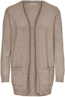 Only - ONLLESLY L/S OPEN CARDIGAN KNT - Cardigan - Femme - beige