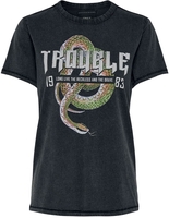 Only - ONLLUCY REG S/S TOP - T-Shirt Manches courtes - Femme - noir