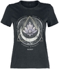 Only - ONLLucy Shirt Lotus - T-Shirt Manches courtes - Femme - noir