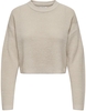 Only - ONLMALAVI L/S CROPPED PULLOVER KNT - Pull tricoté - Femme - beige