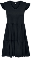 Only - ONLMay Cap Sleeves Frill Dress - Robe courte - Femme - noir