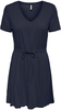 Only - ONLMAY S/S V-NECK SHORT DRESS JRS NOOS - Robe mi-longue - Femme - marine