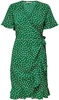 Only - ONLOLIVIA S/S WRAP DRESS WVN NOOS - Robe mi-longue - Femme - vert