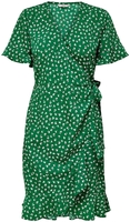Only - ONLOLIVIA S/S WRAP DRESS WVN NOOS - Robe mi-longue - Femme - vert