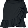 Only - ONLOLIVIA WRAP SKIRT WVN NOOS - Jupe courte - Femme - noir