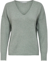 Only - ONLRICA LIFE L/S V-NECK PULLO KNT NOOS - Pull tricoté - Femme - vert