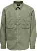 ONLY and SONS - ONSALP RLX 2PKT WASHED CORD LS SHIRT NOOS - Chemise manches longues - Homme - vert