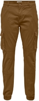 ONLY and SONS - ONSCam Stage Cargo Cuff - Pantalon Cargo - Homme - marron