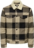 ONLY and SONS - ONSLOUIS Trucker Teddy Check - Veste mi-saison - Homme - noir blanc cassé