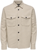 ONLY and SONS - ONSMILO LS Solid Overshirt - Chemise manches longues - Homme - beige