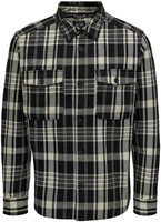 ONLY and SONS - ONSMILO OVR CTN CHECK LS SHIRT NOOS - Chemise manches longues - Homme - noir blanc