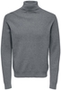 ONLY and SONS - ONSPHIL Reg 12 Struc Roll Neck Knit - Sweat-shirt - Homme - gris chiné