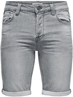ONLY and SONS - ONSPly Life Reg D Blue Slim Fit - Short - Homme - gris