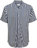 ONLY and SONS - ONSWAYNE LIFE SS VISCOSE SHIRT NOOS - Chemise manches courtes - Homme - bleu blanc