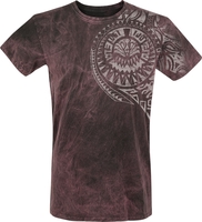 Outer Vision - Burned Magic - T-Shirt Manches courtes - Homme - bordeaux