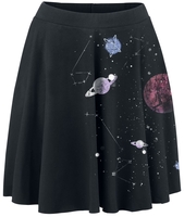 Outer Vision - Planetarium - Jupe courte - Femme - noir