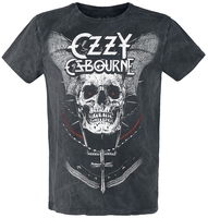 Ozzy Osbourne - White Logo - T-Shirt Manches courtes - Homme - anthracite