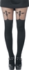 Pamela Mann - Bas Croix Gothique - Collant - Femme - noir