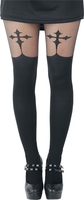 Pamela Mann - Bas Croix Gothique - Collant - Femme - noir