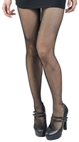 Pamela Mann - Fishnet crotchless tights black - Collant - Femme - noir