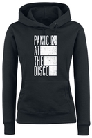 Panic! At The Disco - Block Text - Sweat-shirt à capuche - Femme - noir