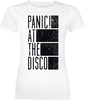 Panic! At The Disco - Block Text - T-Shirt Manches courtes - Femme - blanc