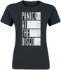 Panic! At The Disco - Block Text - T-Shirt Manches courtes - Femme - noir