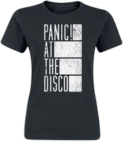 Panic! At The Disco - Block Text - T-Shirt Manches courtes - Femme - noir