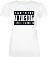 Parental Advisory - Classic Logo - T-Shirt Manches courtes - Femme - blanc