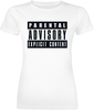 Parental Advisory - Classic Logo - T-Shirt Manches courtes - Femme - blanc