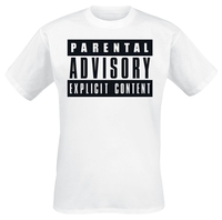 Parental Advisory - Classic Logo - T-Shirt Manches courtes - Homme - blanc