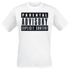 Parental Advisory - Classic Logo - T-Shirt Manches courtes - Homme - blanc
