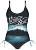 Parkway Drive - EMP Signature Collection - Maillot de bain - Femme - noir bleu blanc