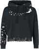 Peter Pan - Fée Clochette - Sweat-shirt zippé à capuche - Femme - noir