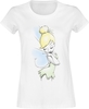 Peter Pan - Tink Sketch - T-Shirt Manches courtes - Femme - blanc