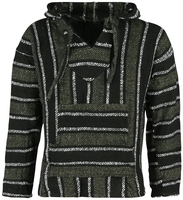 Peyote - Sweat Mexican - Sweat-shirt à capuche - Homme - noir olive