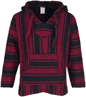 Peyote - Sweat Mexican - Sweat-shirt à capuche - Homme - noir rouge