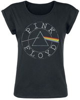 Pink Floyd - Logo Circle - T-Shirt Manches courtes - Femme - noir