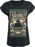 Pink Floyd - The Dark Side Of The Moon - Live On Stage 1972 - T-Shirt Manches courtes - Femme - noir