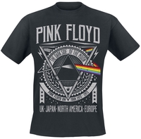 Pink Floyd - The Dark Side Of The Moon - Tour 1972 - T-Shirt Manches courtes - Homme - noir