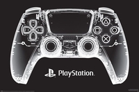 Playstation - Set De Table Rayons X - Poster - Unisexe - multicolore