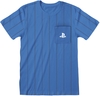 Playstation - Striped Pocket Logo - T-Shirt Manches courtes - Homme - bleu