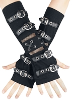 Poizen Industries - Manchons Riot - Mitaines montantes - Femme - noir