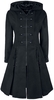 Poizen Industries - Manteau Haunt - Trench-coat - Femme - noir