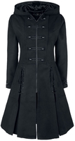 Poizen Industries - Manteau Haunt - Trench-coat - Femme - noir