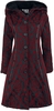 Poizen Industries - Manteau Mansion - Manteaux - Femme - rouge noir